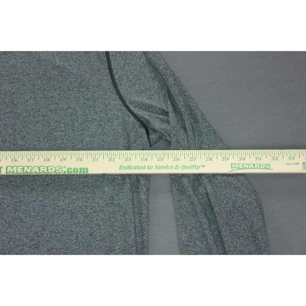 Under Armour Shirt Mens 3XL Gray Threadborne HeatGear Long Sleeve Quarter Zip - Picture 6 of 11